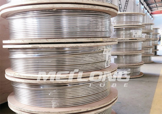 Обожженный капилляр Downhole свернул спиралью трубопровод со штуцерами Ferrule 1 нержавеющая катушка 2